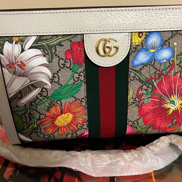 ‼️SOLD‼️ Authentic Gucci Flora Chain Shoulder Bag - Picture 8 of 14